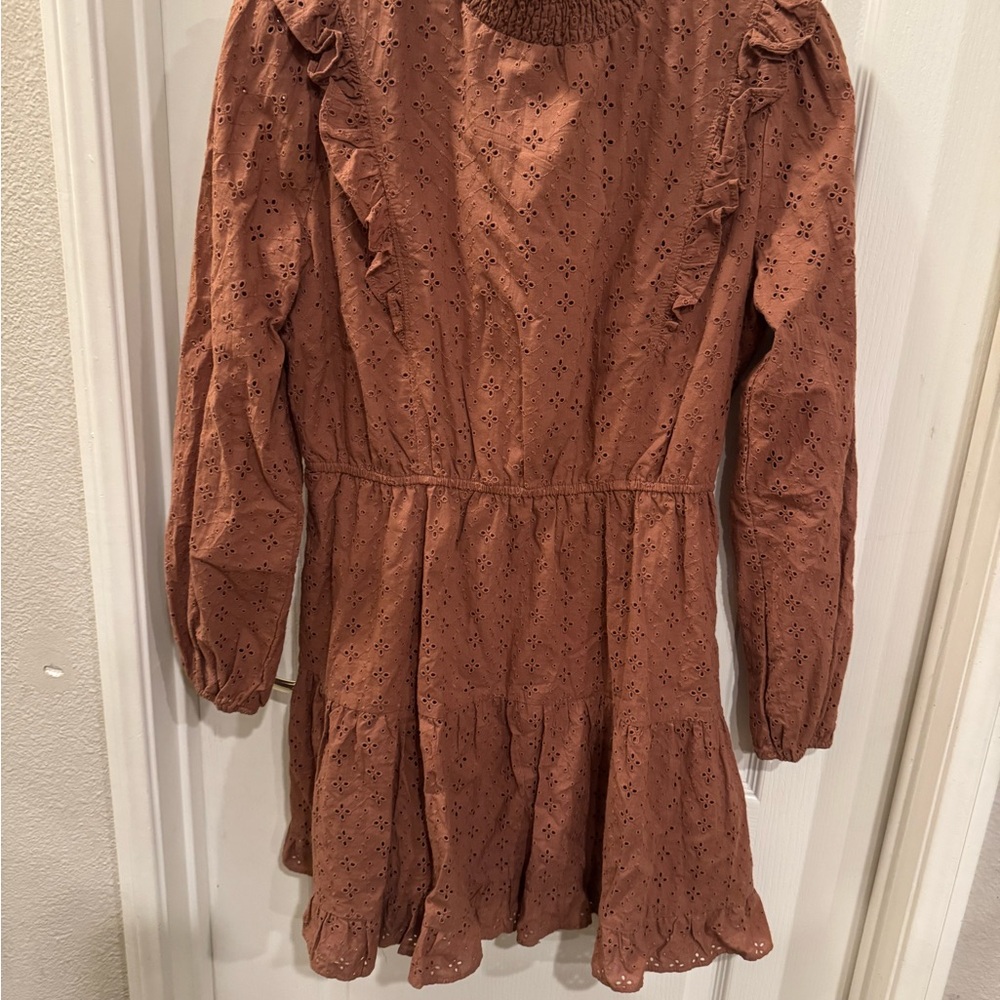 Lost + Wander Sunday Funday Long
Sleeve Minidress Size M NWT